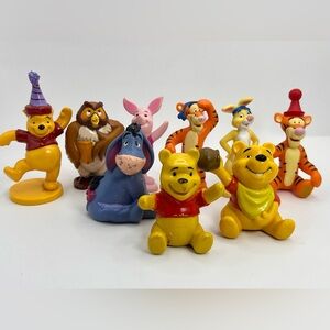 Vintage Disney Winnie the Pooh & Friends Mixed Lot of Various Figurines 3”